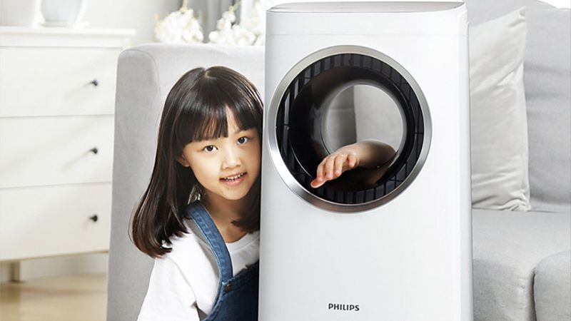 quạt điều hoà không cánh an toàn cho trẻ con